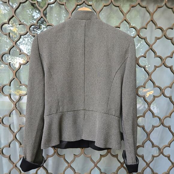 Petite Perceptions Womens Vtg 90s Old Money Houndstooth Toggle Button Jacket 8P - Picture 5 of 10